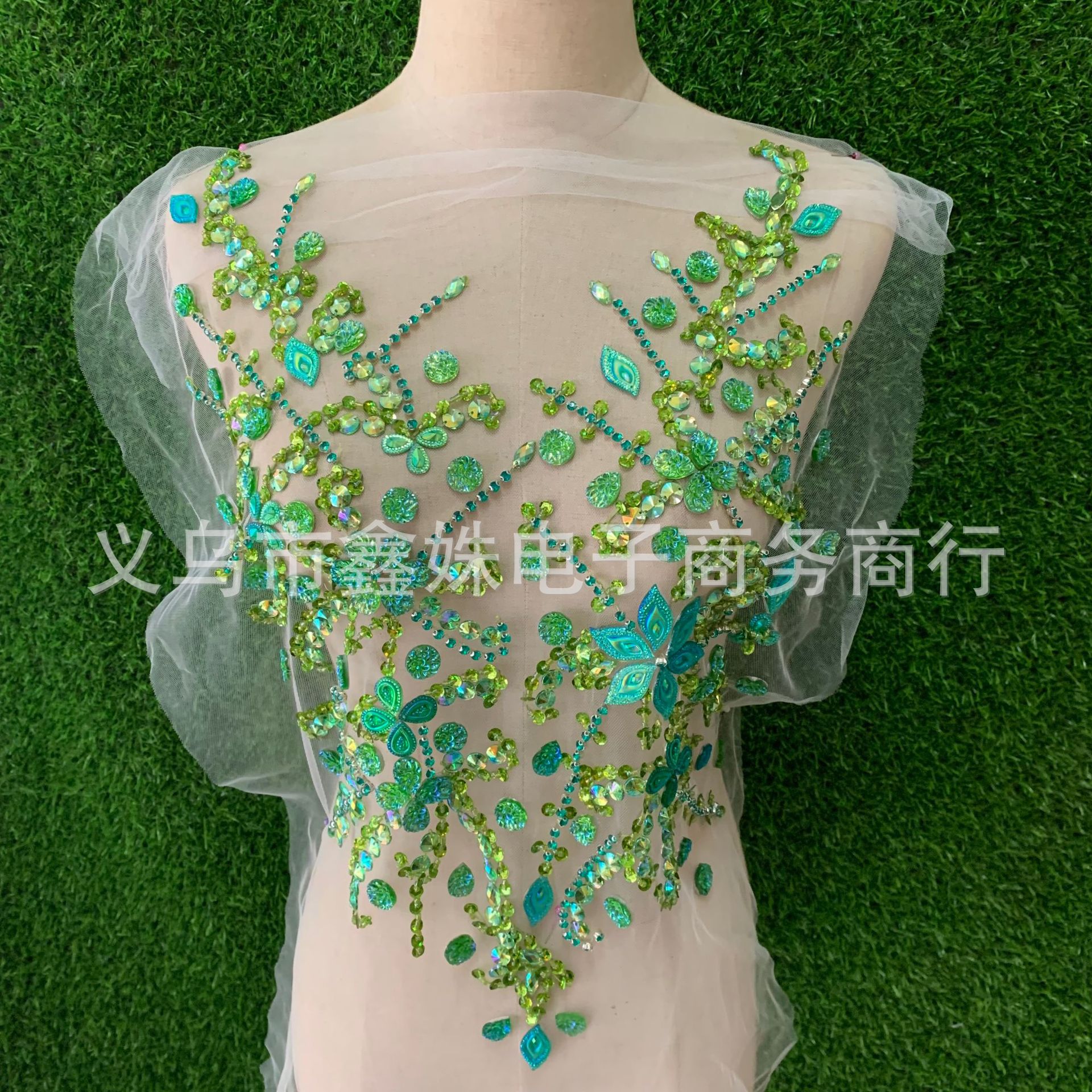 Light luxury heavy industry collar flowers, corsages, beaded embroidery clothing accessories, wedding dress and evening gown accessories details Picture