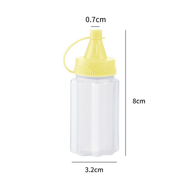 Seasoning box, household transparent sauce bottle, squeeze bottle, tomato salad bottle, seasoning bottle, kitchen seasoning jar, PE plastic bottle Application Scenario
