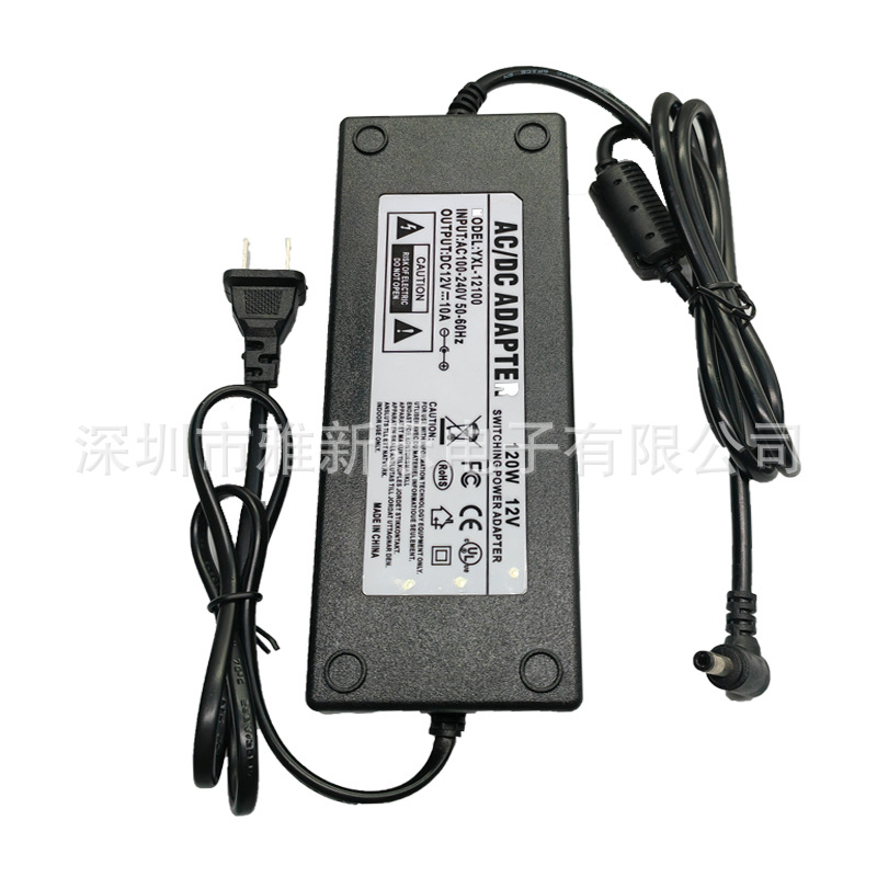 Dual-wire 12V10A power adapter, water purifier monitoring led light strip, LCD display 24V5A, 120W sufficient details Picture