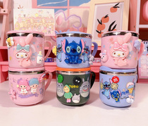 Creative cartoon 304 stainless steel water bottle