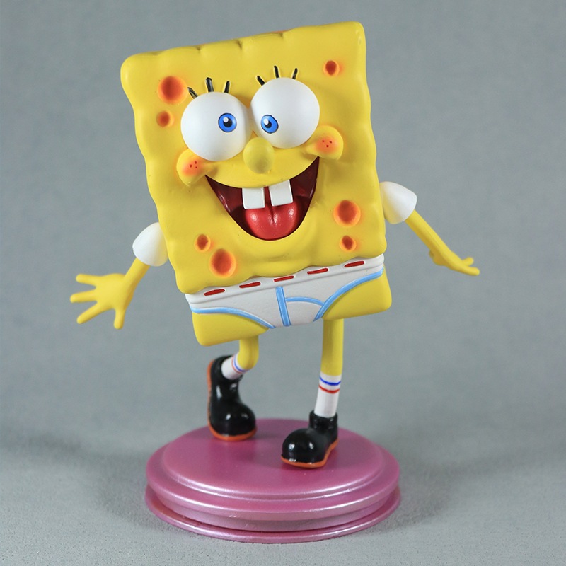 16cm海绵宝宝好朋友手办卡通摆件恶搞有趣呆滞呆呆派大星车载模型