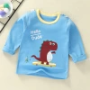 Wholesale of new spring and autumn children's base shirts, cartoon tops for infants and toddlers, single pieces for boys, long-sleeved knitted sweaters for babies Specification image