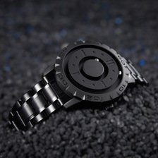 EUTOUR磁力滚珠男士个性创意手表潮黑科技炫酷概念无边框设计手表
