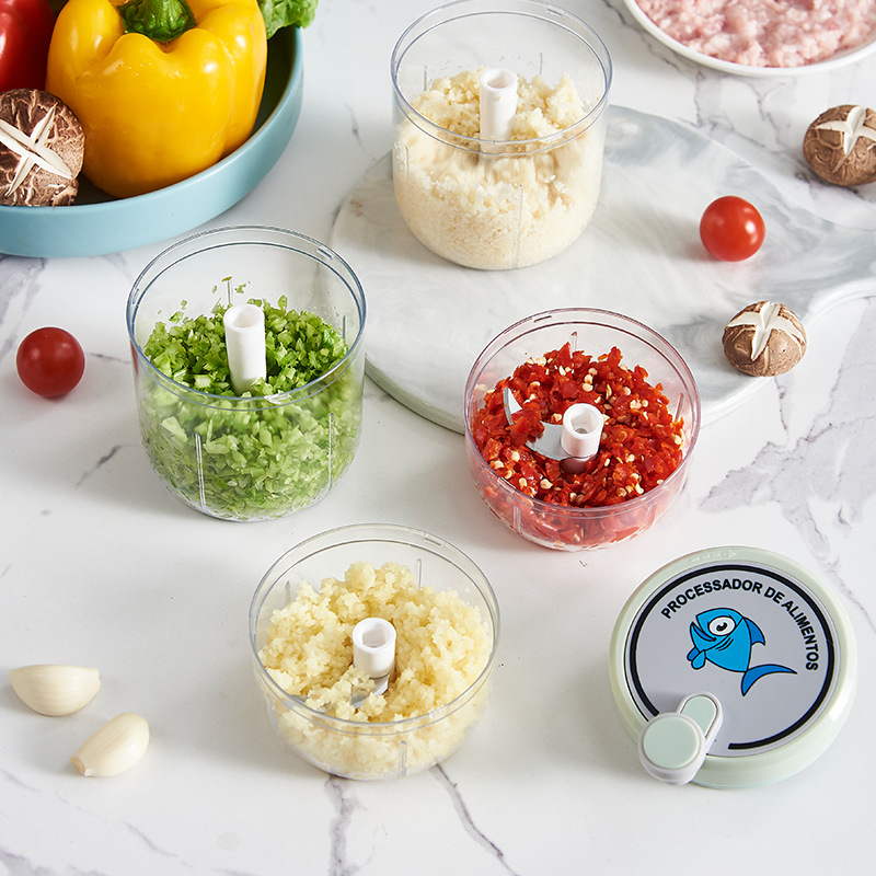 New Crusher Multi-Function Egg Beater Garlic Crusher Kitchen Garlic Crusher Break The Wall Confidential Sealing Three In One Specification drawing