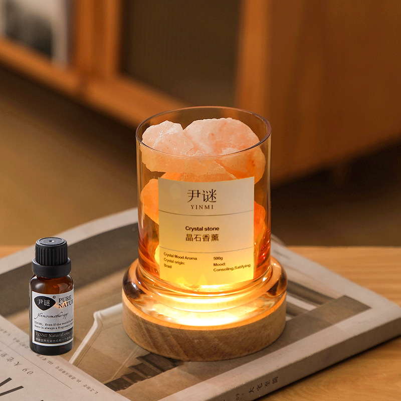Diffuser Stone Aromatherapy Essential Oil Household Indoor Fire Free Incense Crystal Stone Aromatherapy Bathroom Fragrance Decoration Exquisite Packaging details Picture