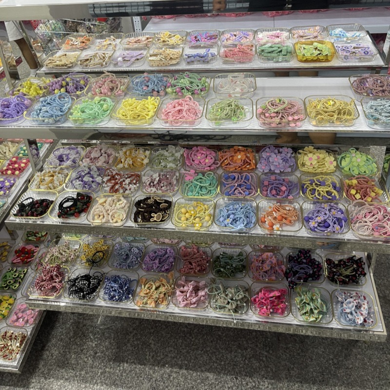 夜市一元模式发饰发夹批发卡通头饰头绳饰品网红精美地摊批发工产品图