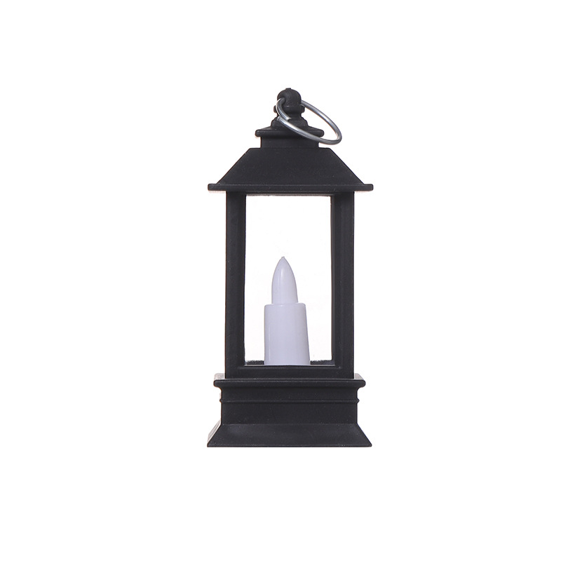 Halloween Small Wind Lamp Retro Mini Small Oil Lamp Plastic Led Electronic Candle Lamp Candlestick Decoration Manufacturers Direct Sales Item Picture