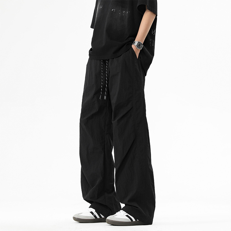 American Paratrooper casual pants for men, new Spring/Summer 2025 trendy workwear pants, straight-leg loose and versatile long pants details Picture