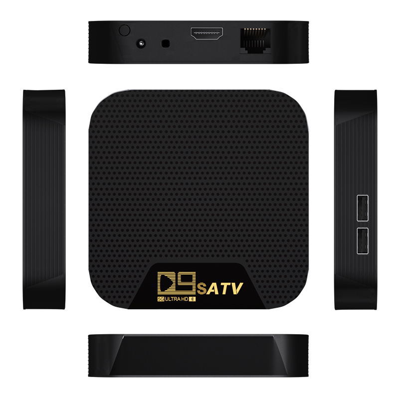 D9S跨境ATV语音电视盒子4K高清安卓机顶盒双WIFI蓝牙2+8网络播放图