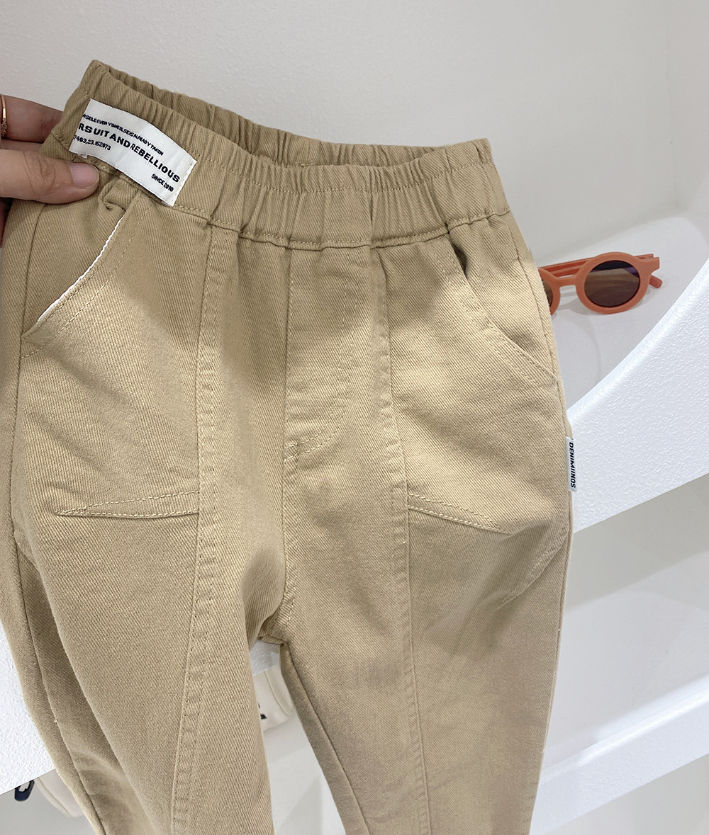Boy's Pants Spring And Autumn Pants Cuhk Children's Autumn Fashion Fashion Autumn Children's Casual Pants Boy Korean Version Trend Specification drawing