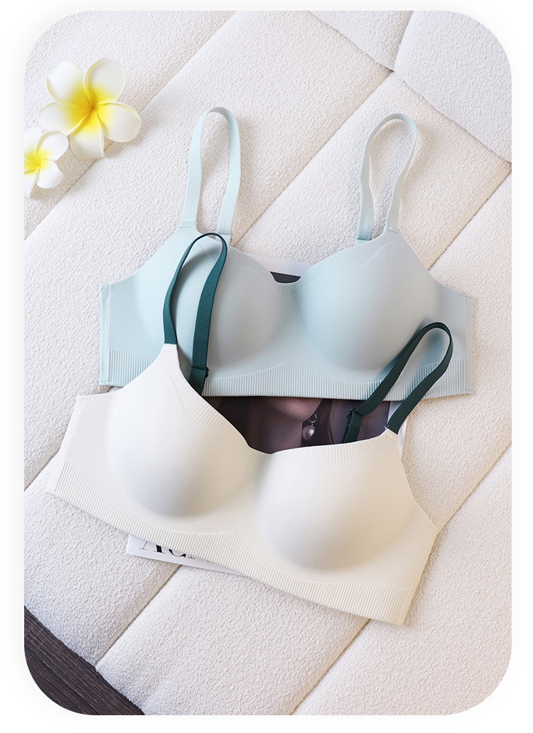 Seamless lingerie for women, small breasts gather together, no steel rings, comfortable and skin-friendly, soft support bra, thin lingerie for women pic 15