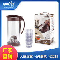 You Yue household plastic cold kettle large capacity creative cool kettle Cool teapot open kettle cup set wholesale