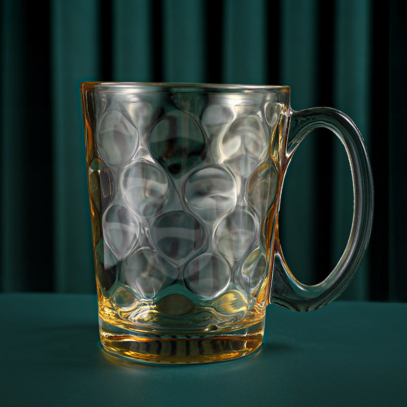 家用玻璃杯套装带杯架泡茶喝水杯子客厅彩色带把茶杯饮料酒杯6只详情图3