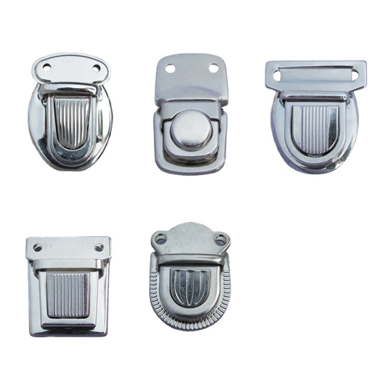 铝箱锁扣/五金塑料配件/木箱铁皮锁细节图