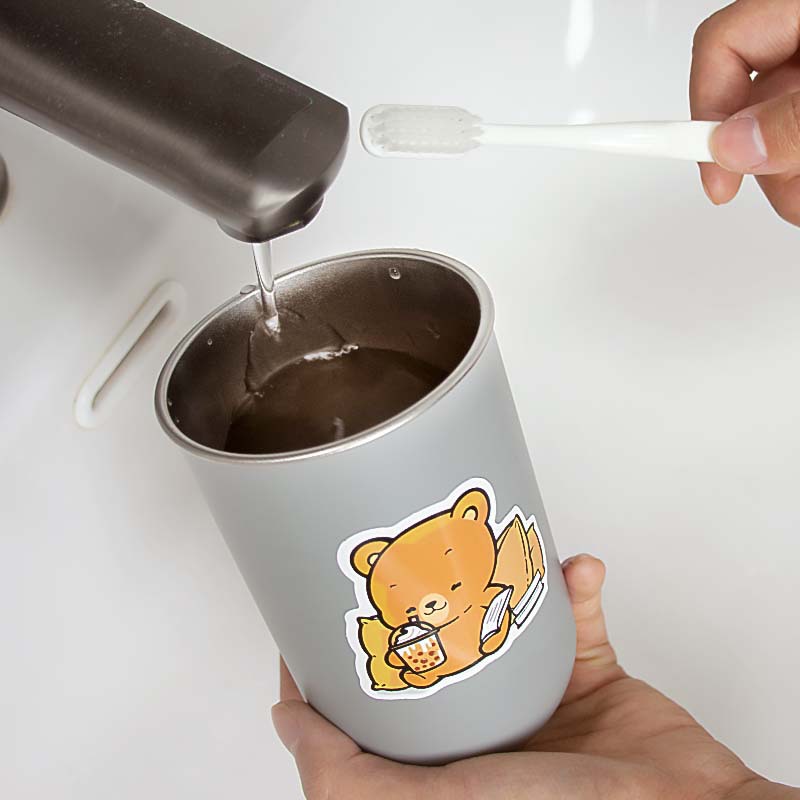 爱优汇牙杯洗漱杯高颜值可爱小熊学生宿舍漱口杯不锈钢牙缸杯批发 Specification image