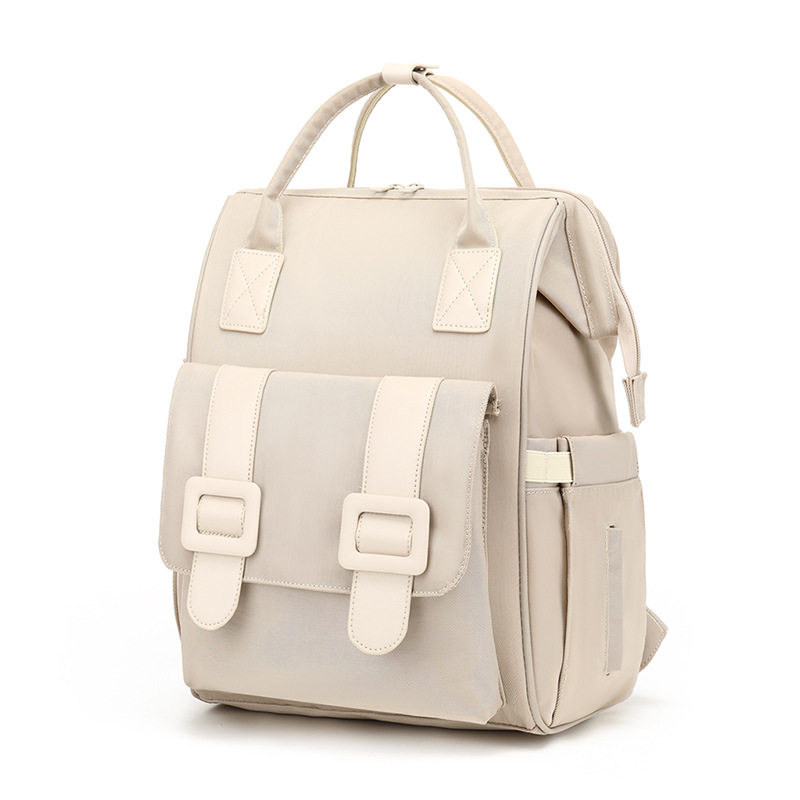 妈咪包/纯棉包/母婴用品/皮包女生/妈宝白底实物图