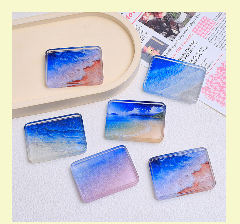 New Marine plate creative food play cartoon handmade diy accessory, cream glue resin small accessory material pic 41