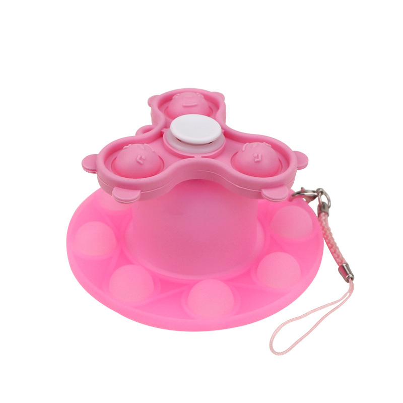 2021 New Luminescent Rat Killer Pioneer Silicone Fidget Spinner Toy Adjustable Luminescent Bubble Music Decompression Toy Item Picture