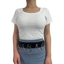 Sexy Punk everything fashion trendy patchwork hip dance jewelry waist chain belt belt body strap