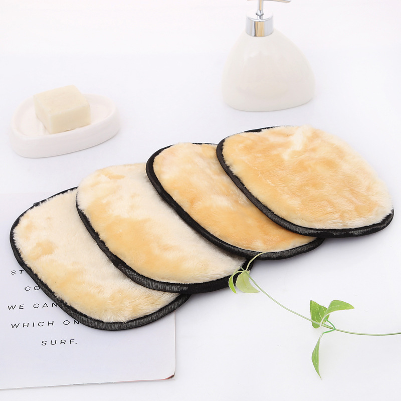 【 Chi Jia 】 Wool car cleaning gloves, portable car washing tools, rags, paint surface cleaning, car waxing sponges