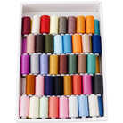80色彩色线402缝纫线套装手缝线彩色组合小卷100米手工DIY家用线
