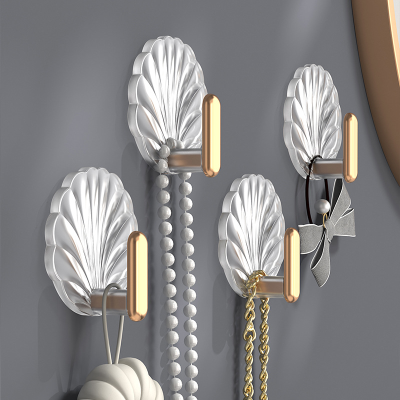 Hook Wholesale Porch Bedroom Strong Adhesive Hook Multi-Functional Seamless Transparent Hook High Load Free Punch Hook Application Scenario