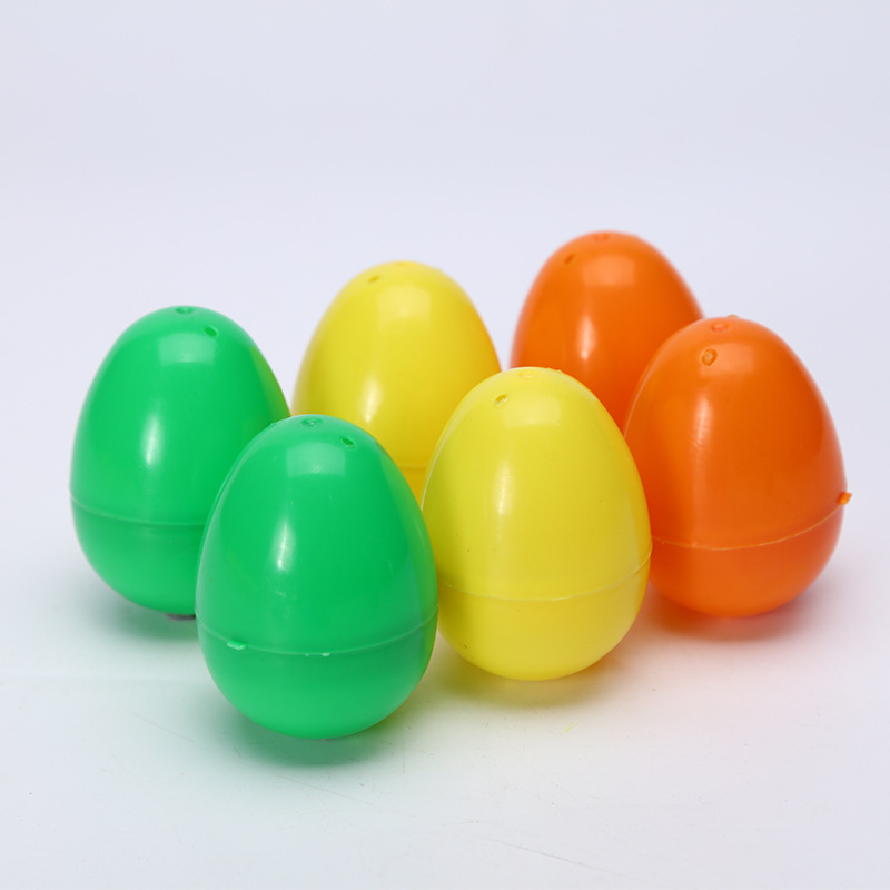 Fashion Colorful Plastic Eggs Easter Children's Hand-Painted Diy Open Egg Simulation Egg Wholesale Can Be Customized Specification drawing