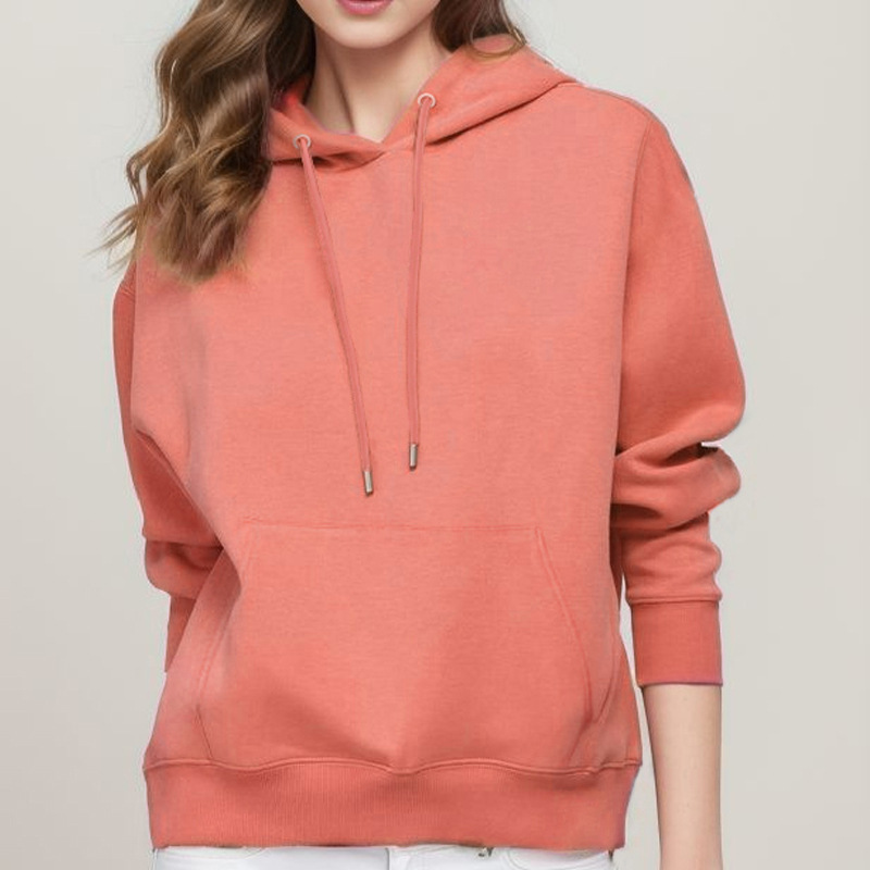 2023 autumn solid color hoodie custom fashion set hoodie enterprise group work clothes embroidery logo details Picture