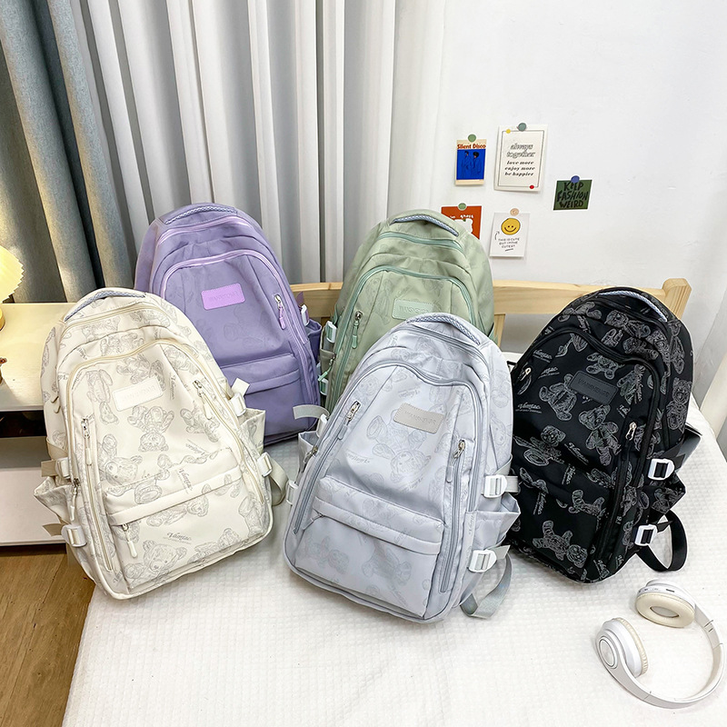 Large Capacity New Backpack Fashion Travel Men's And Women's Backpacks College Students School Bags Wholesale details Picture