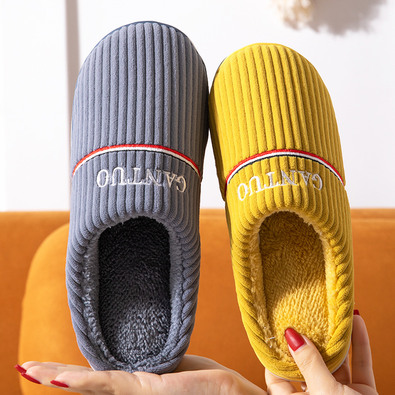 棉拖鞋男秋冬产品图