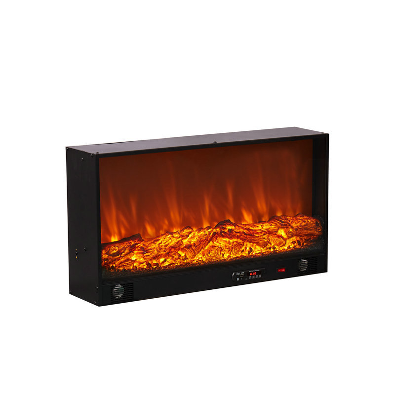 Artificial fire electronic fireplace Fireplace decorative cabinet export Bluetooth version living room background wall electric fireplace home custom details Picture