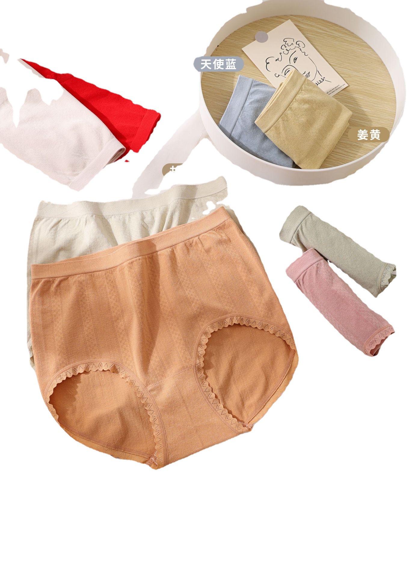 Dambeth 2221 Cotton Large Board Seamless Women's Briefs Antibacterial And Comfortable Item Picture