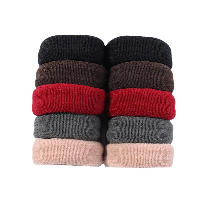 Thick, wide and high ponytail hair tie, seamless, high-elasticity, seamless hair band, bun hairstyle Item Picture