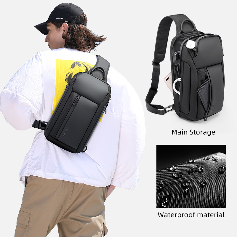 Bange New Breast Bag Crossbody Bag Men's Breast Bag Casual Single Shoulder Bag Large Capacity Men's Bag Wholesale