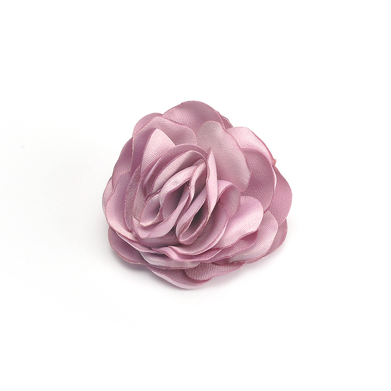 Korean Version Burnt Edge Flower Ironing Edge Rose Diy Handmade Shoe Flower Headdress Flower Clothing Accessories Accessories Camellia Flower Accessories Item Picture