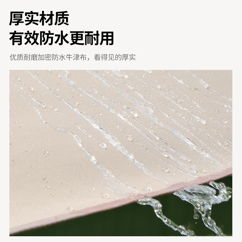 Black rubber canopy fabric, campsite sunshade fabric, outdoor products, camping tent wholesale, portable sun protection tent, camping details Picture