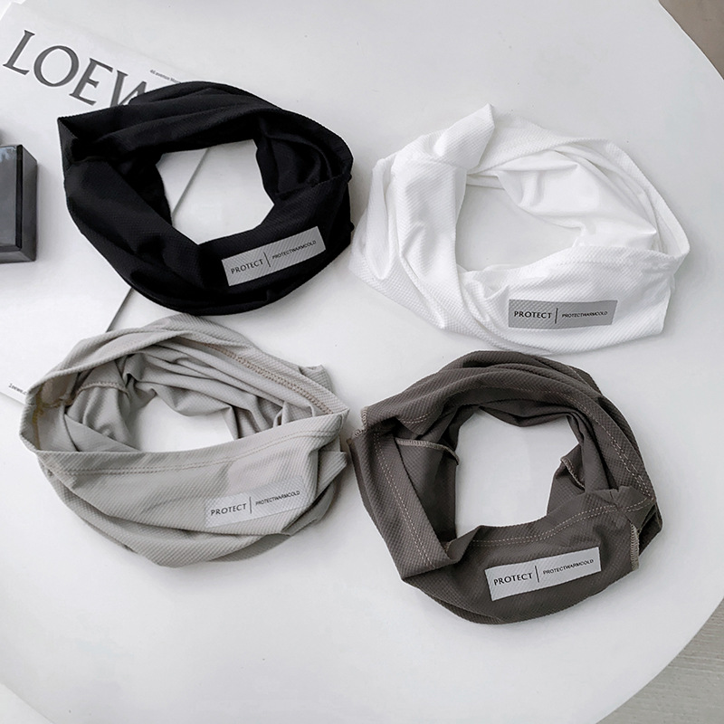 Ice silk headscarf, reflective casual cycling sun protection mask, sports outdoor fishing hair band neck cover details Picture