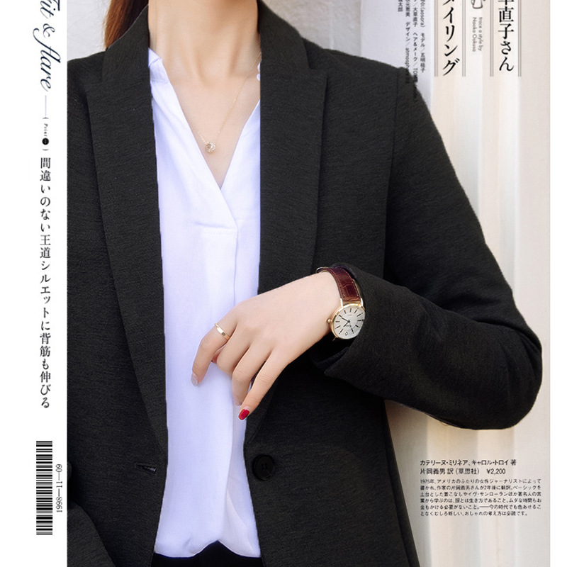 Zoj Quality Knitted Small Suit Women 2023 New Spring And Autumn Suit Jacket Women Suits Small Women details Picture