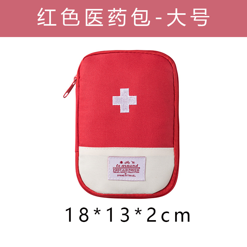 Carry-On Medical Kit Medicine Storage Bag Small Travel Kit First Aid Kit Macaron Color Item Picture