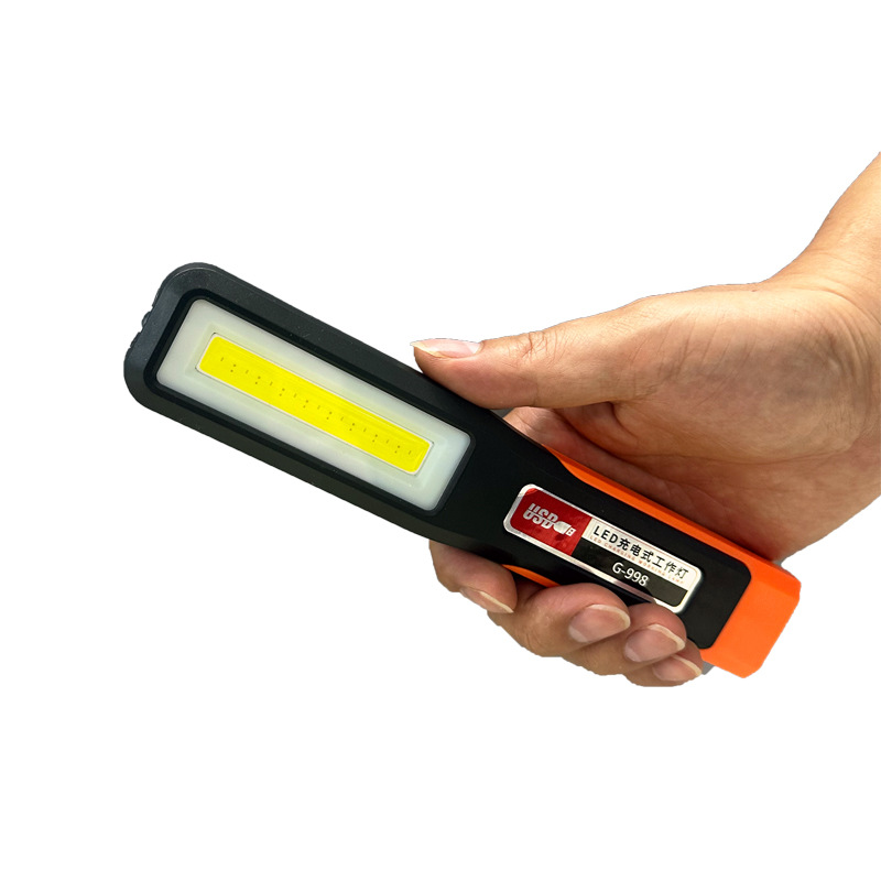 Mini portable led machine tool repair light, strong magnetic iron flashlight, strong light charging, outdoor ultra-bright lighting pocket light Item Picture