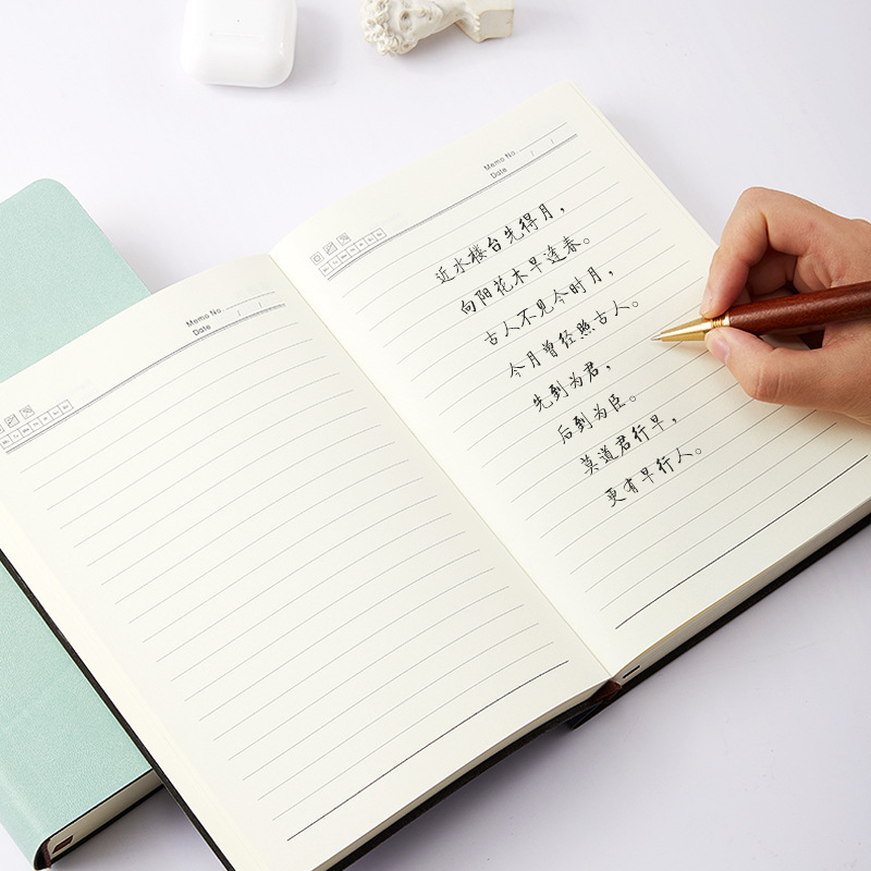 Super Thick Soft Leather Notebook A5 High Appearance Level Simple Student Notepad Korean Manual Ledger Manual Ledger Diary Application Scenario