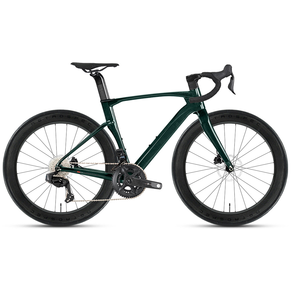 Youdaoplaceholder0 Special Tornado Electric Transformation 3K Carbon Fiber Road Bike 60Mm Carbon Wheel Barrel Axle Disc Brake Carbon Fiber Handlebar Set Item Picture