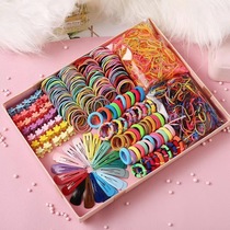Children's hair accessories hairpin hairpin combination set baby scrunchie girl side clip hair accessories baby princess hair rope wholesale