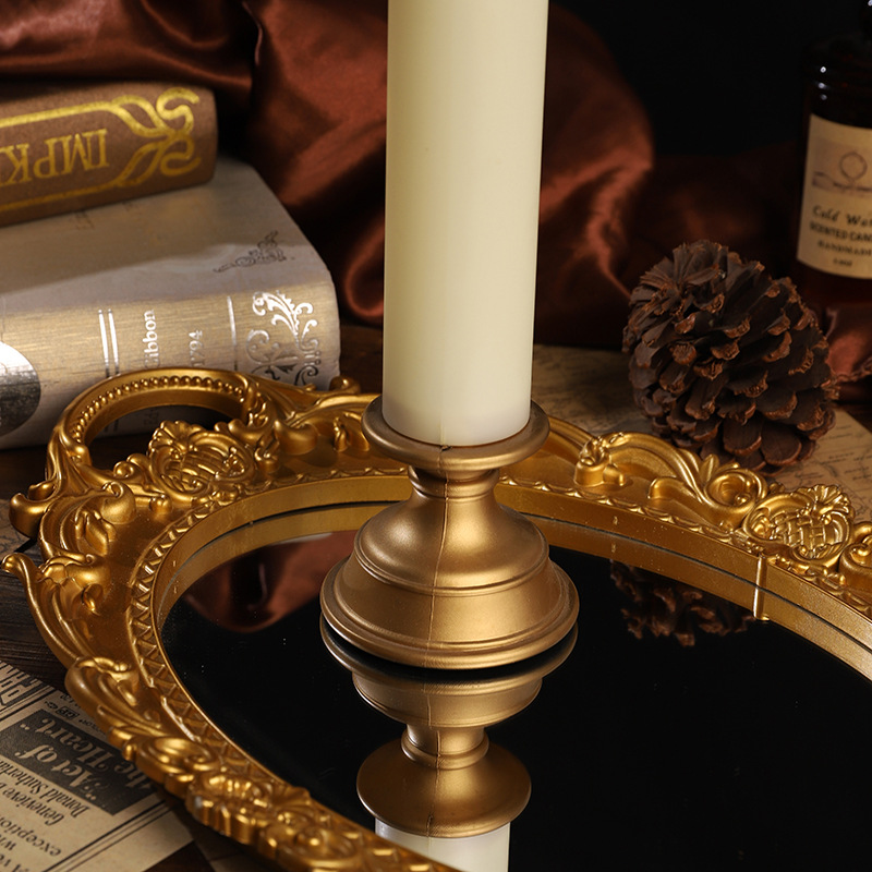 Cross-Border New Fluid Long Pole Electronic Candle Light Warm White Plastic Simulation Halloween Candle European-Style Decoration Specification drawing