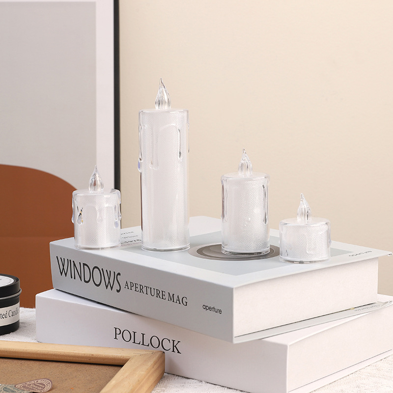 Valentine's Day Confessions Candlelight Transparent Mini Candle Light Confessions Decoration Scene Layout Atmosphere Romantic Night Light Specification drawing