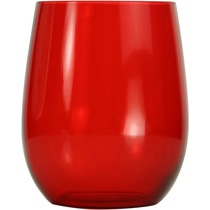 Plastic egg-shaped wine glass without feet