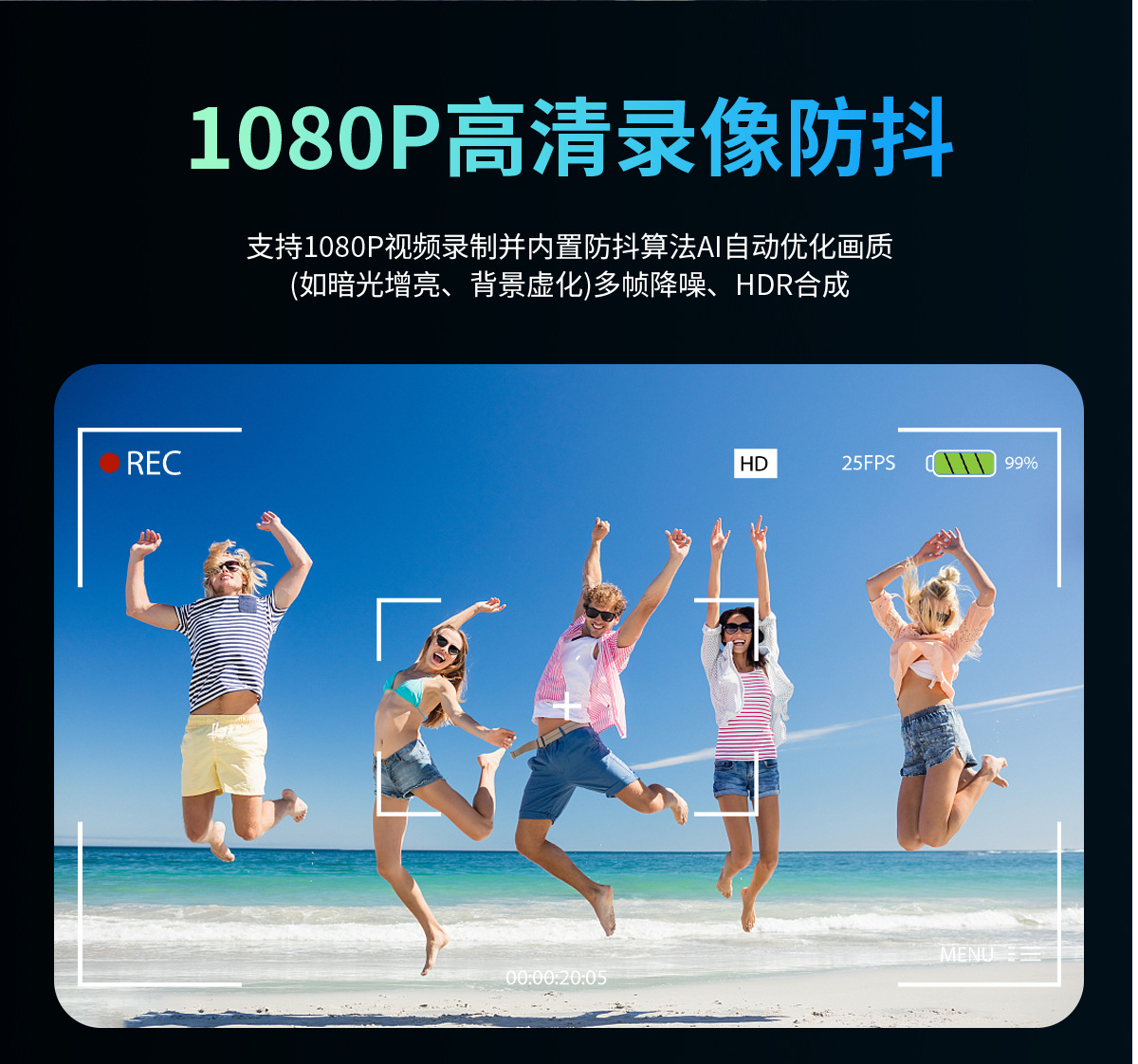 Cross-border ai smart glasses with 8-megapixel high-definition photo and video recording, and all-object recognition AI smart glasses with a camera pic 10