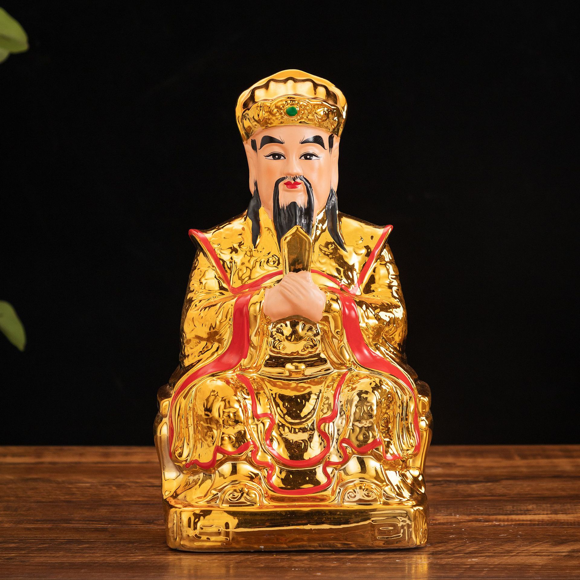 陶瓷佛像灶神爷司命帝君三官爷摆件        