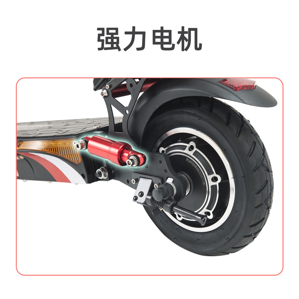 SUOTU cross-border hot selling electric scooter adult folding scooter two-wheeled folding scooter moped wholesale Specification drawing