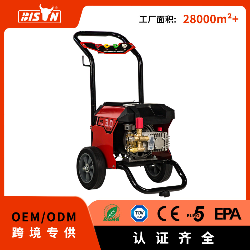 Bison跨境3.5kw220v永磁变频电动清洗机50/60hz商用家用洗车机